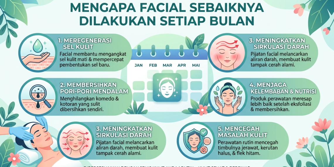 Mengapa Facial Sebaiknya Dilakukan Setiap Bulan? Ini Penjelasan Ahlinya